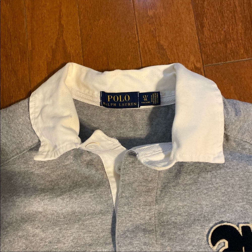 Super Quality Polo Ralph Lauren L/S Grey Rugby 67 Shirt - Picture 2 of 4